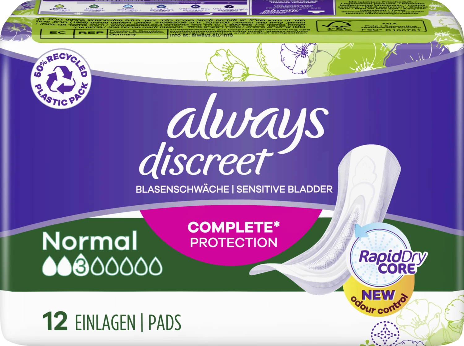 Always® Discreet Inkontinenz Blasenschwäche Normal 4 Always® Discreet Inkontinenz Blasenschwäche Normal – Bild 4