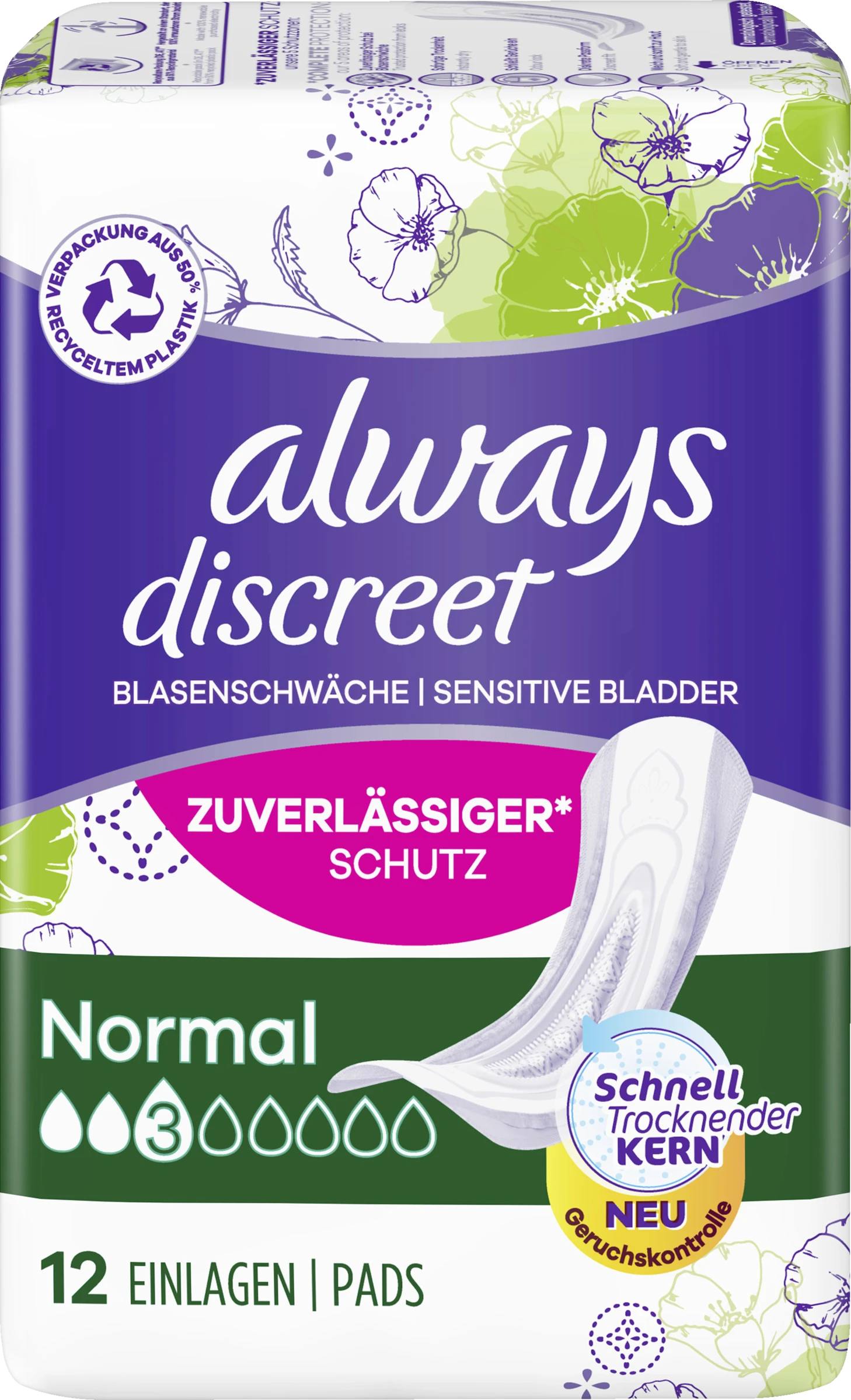 Always® Discreet Inkontinenz Blasenschwäche Normal 2 Always® Discreet Inkontinenz Blasenschwäche Normal – Bild 2