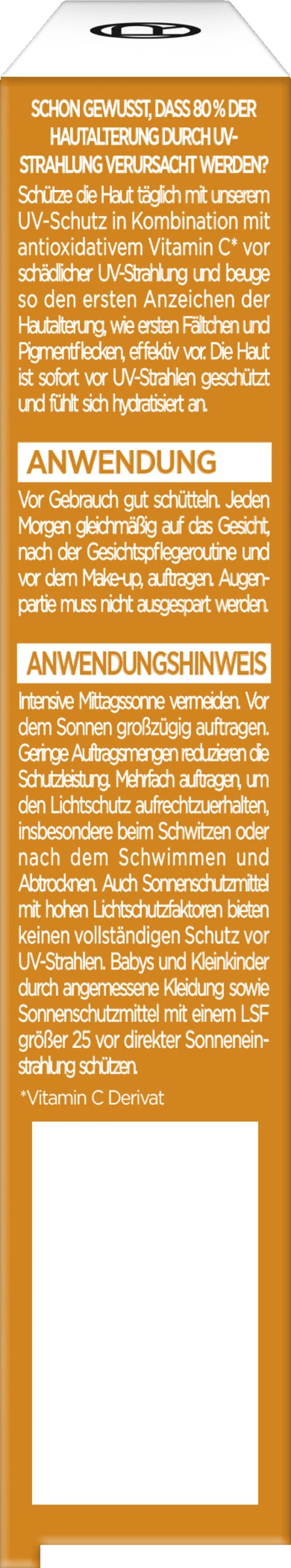 Clinical Vitamin C Tägliches Anti-UV Fluid LSF 50+ 3 Clinical Vitamin C Tägliches Anti-UV Fluid LSF 50+ – Bild 3