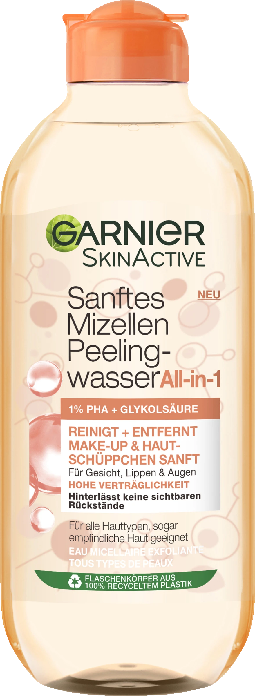 Garnier Sanftes Mizellen Peelingwasser All-in-1 1 Garnier Sanftes Mizellen Peelingwasser All-in-1