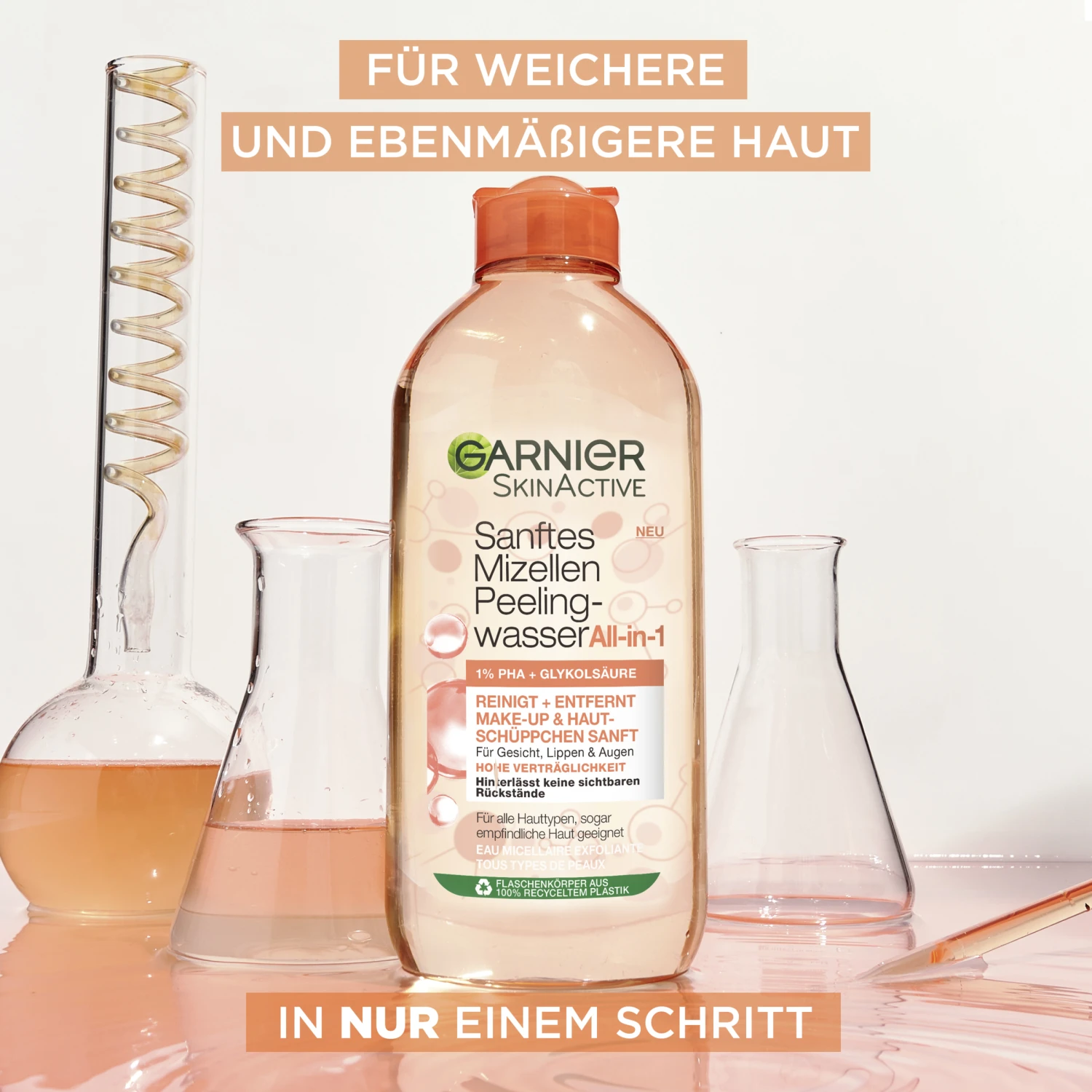 Garnier Sanftes Mizellen Peelingwasser All-in-1 4 Garnier Sanftes Mizellen Peelingwasser All-in-1 – Bild 4
