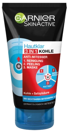 Hautklar 3 In 1 Anti-Mitesser Mit Kohle