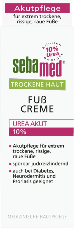 Trockene Haut Fußcreme Urea Akut 10%