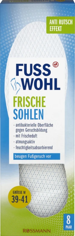 Frische Sohlen Weiss Größe M 39-41