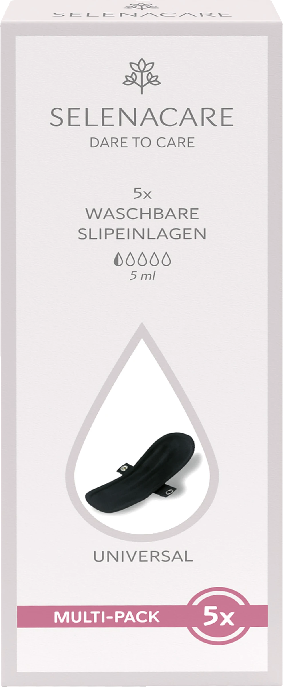 Waschbare Slipeinlage Schwarz Multi-Pack 1 Waschbare Slipeinlage Schwarz Multi-Pack