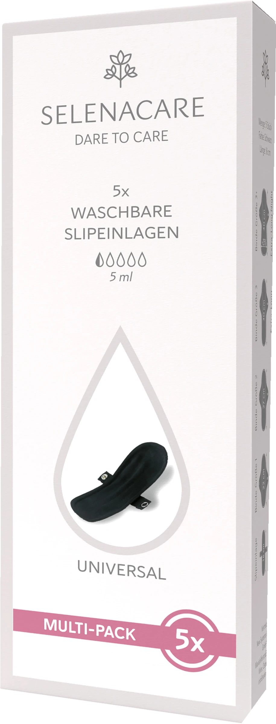 Waschbare Slipeinlage Schwarz Multi-Pack 3 Waschbare Slipeinlage Schwarz Multi-Pack – Bild 3