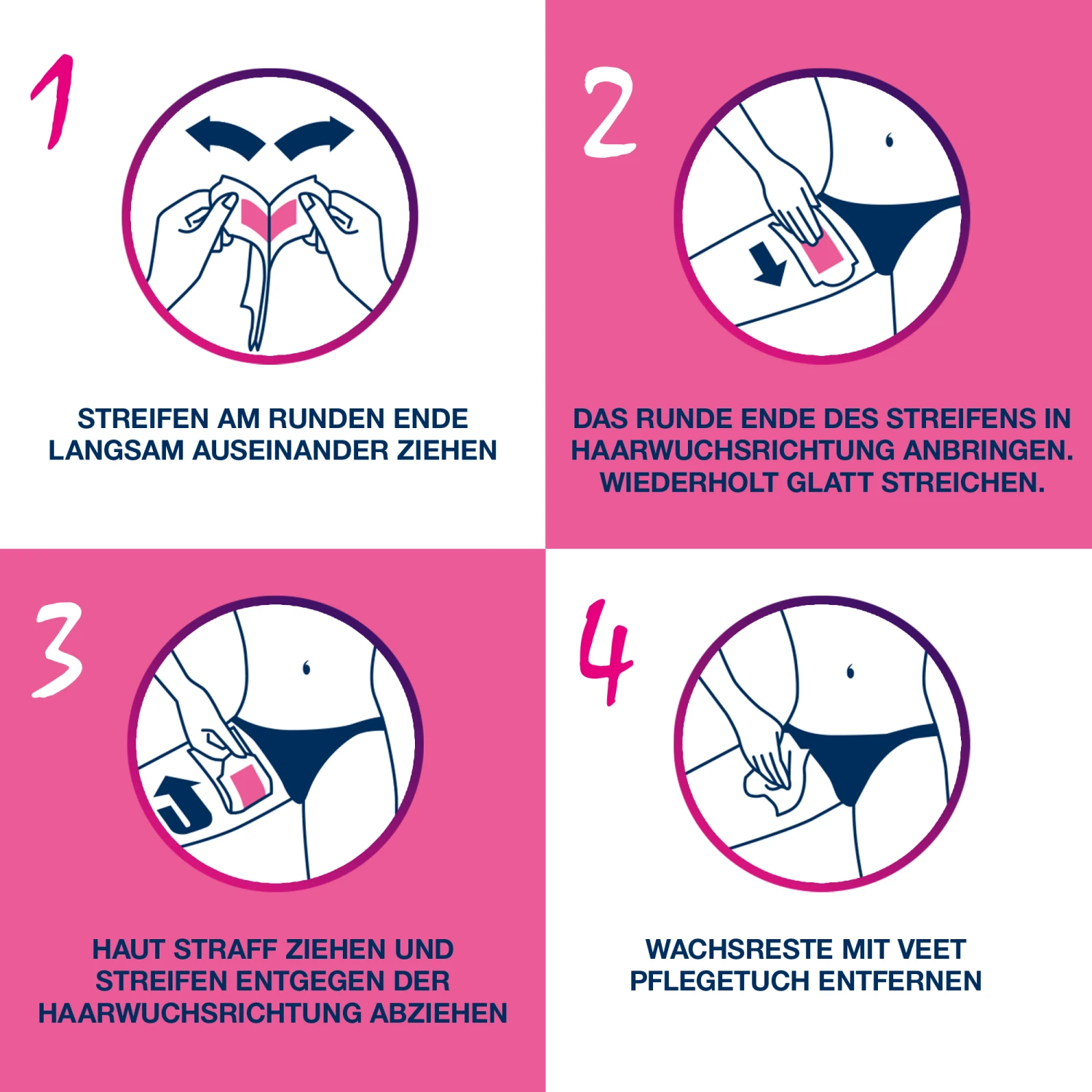 Veet Pure Kaltwachsstreifen Für Bikinizone & Achseln 12 Veet Pure Kaltwachsstreifen Für Bikinizone & Achseln – Bild 12