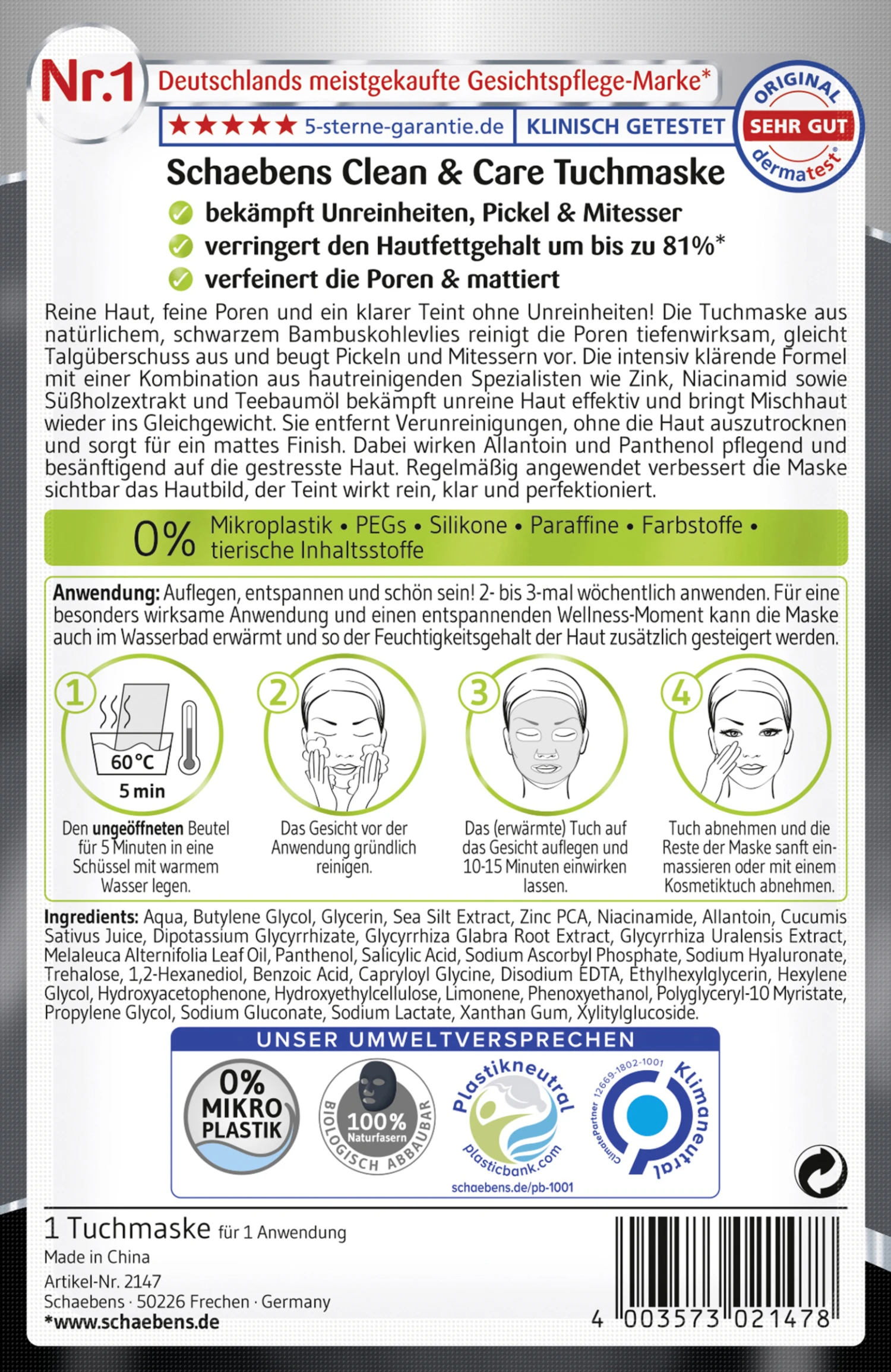 Clean & Care Tuchmaske 2 Clean & Care Tuchmaske – Bild 2