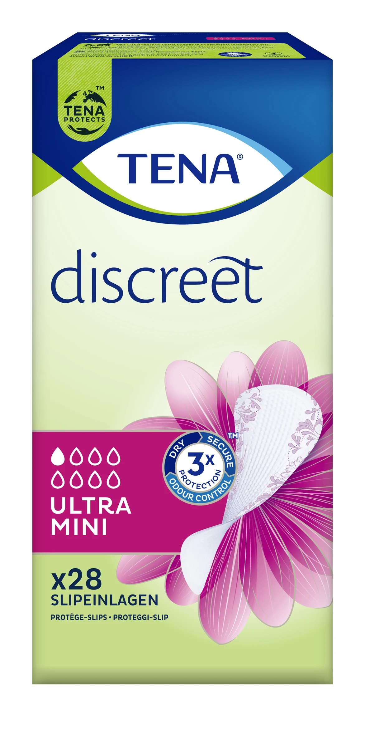TENA Discreet Ultra Mini Slipeinlagen 1 TENA Discreet Ultra Mini Slipeinlagen
