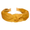 Accessories Haarreif Mit Zierknoten Senfgelb, Satin Optik