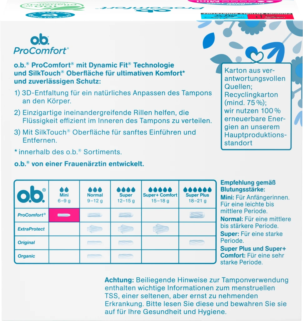 ProComfort Tampons Mini 2 ProComfort Tampons Mini – Bild 2
