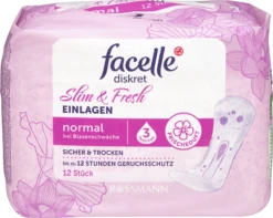 Diskret Hygiene Einlagen Slim & Fresh Normal Frischeduft