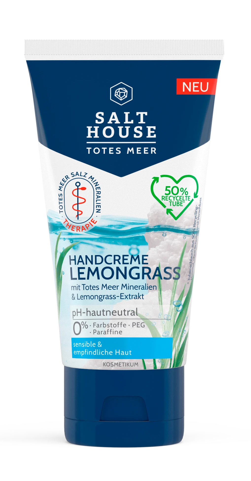 Handcreme Lemongrass Mit Totes Meer Mineralien & Lemongrass - Extrakt 1 Handcreme Lemongrass Mit Totes Meer Mineralien & Lemongrass - Extrakt