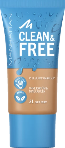 Manhattan Clean & Free Skin Tint 31 Soft Ivory