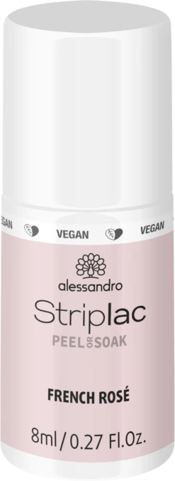 Alessandro STRIPLAC PEEL OR SOAK FRENCH ROSA -VEGAN