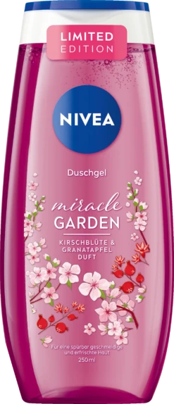 NIVEA Pflegedusche Miracle GARDEN Kirschblüte & Granatapfel Duft