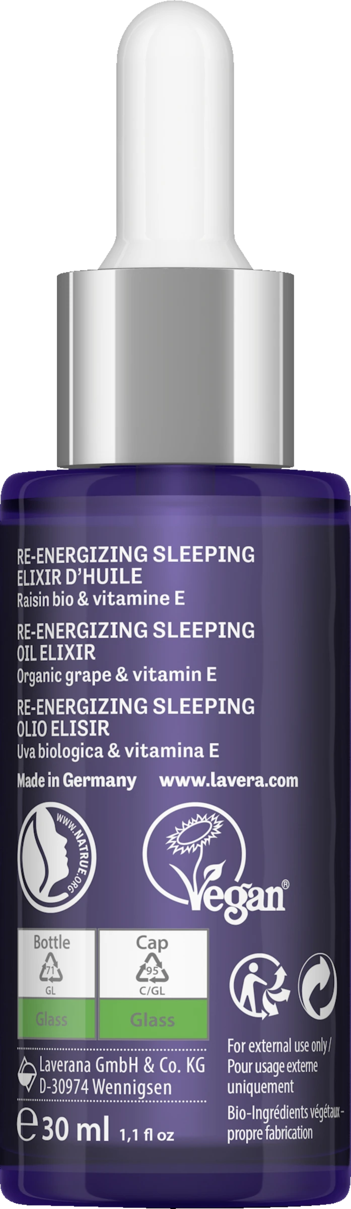 Lavera Re-Energizing Sleeping Öl-Elixier Gesichtsserum 3 Lavera Re-Energizing Sleeping Öl-Elixier Gesichtsserum – Bild 3