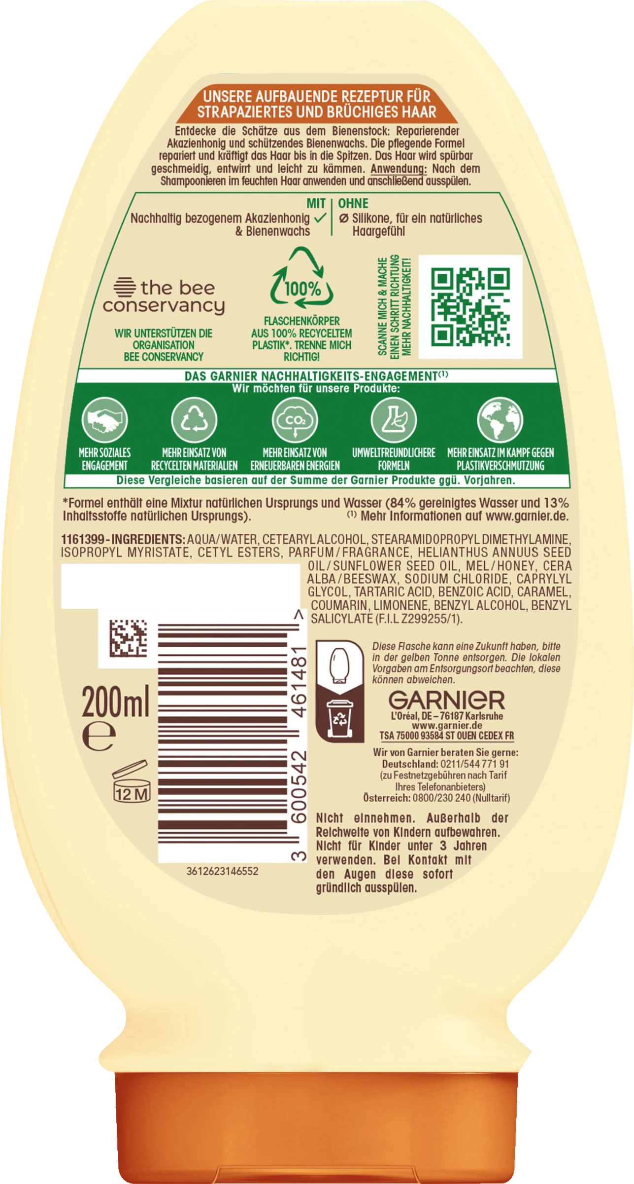 Reparierende Spülung Honig Schätze Akazienhonig & Bienenwachs 2 Reparierende Spülung Honig Schätze Akazienhonig & Bienenwachs – Bild 2