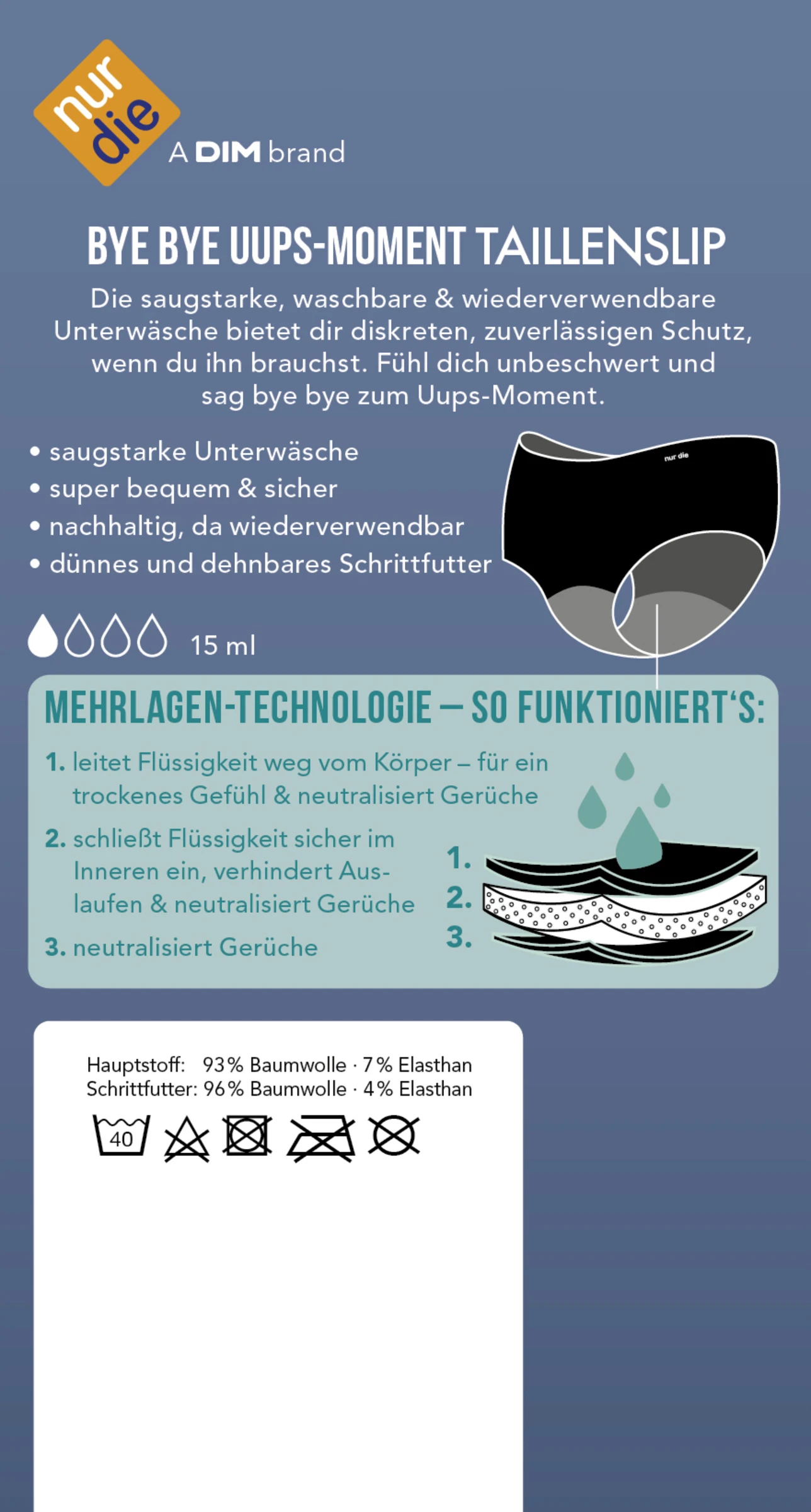 Bye Bye Uups-Moment Taillenslip Schwarz Gr. S 36-38 2 Bye Bye Uups-Moment Taillenslip Schwarz Gr. S 36-38 – Bild 2