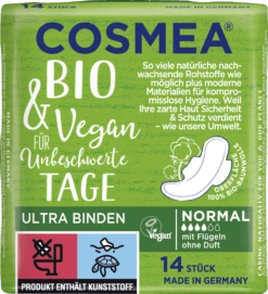 Bio Ultra Binden Normal Mit Flügeln Ohne Duft