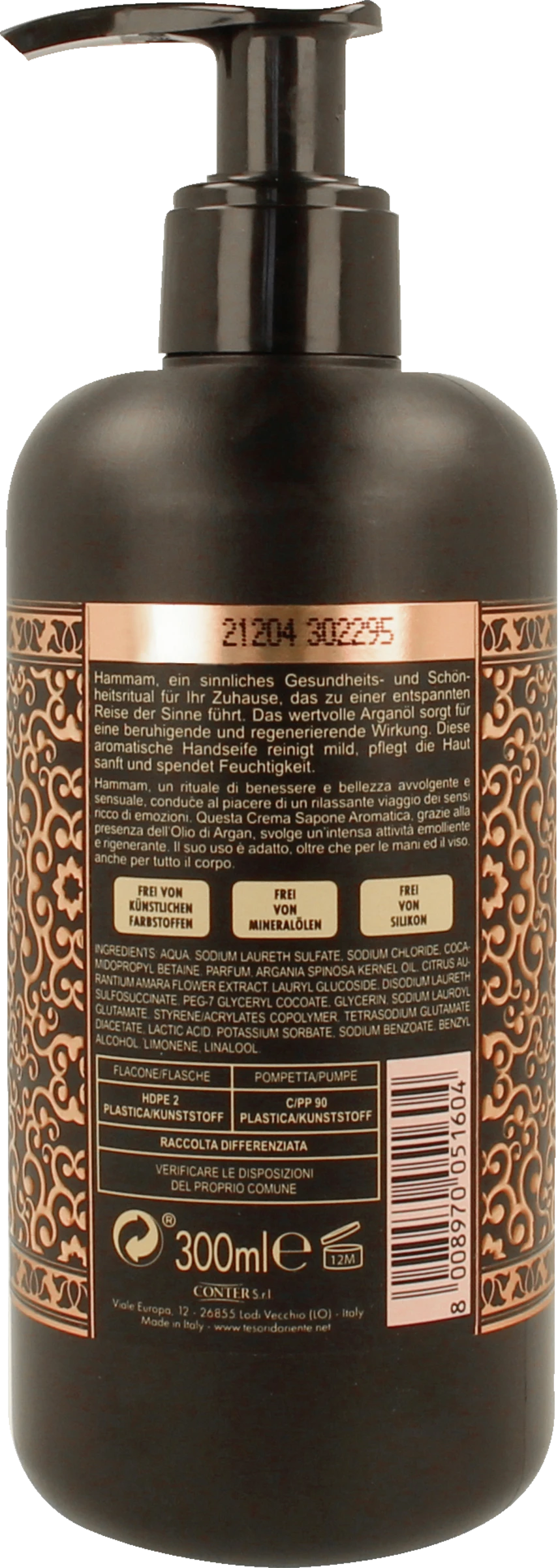 Aromatische Cremige Handseife HAMMAM Arganöl & Orangenblüte 2 Aromatische Cremige Handseife HAMMAM Arganöl & Orangenblüte – Bild 2
