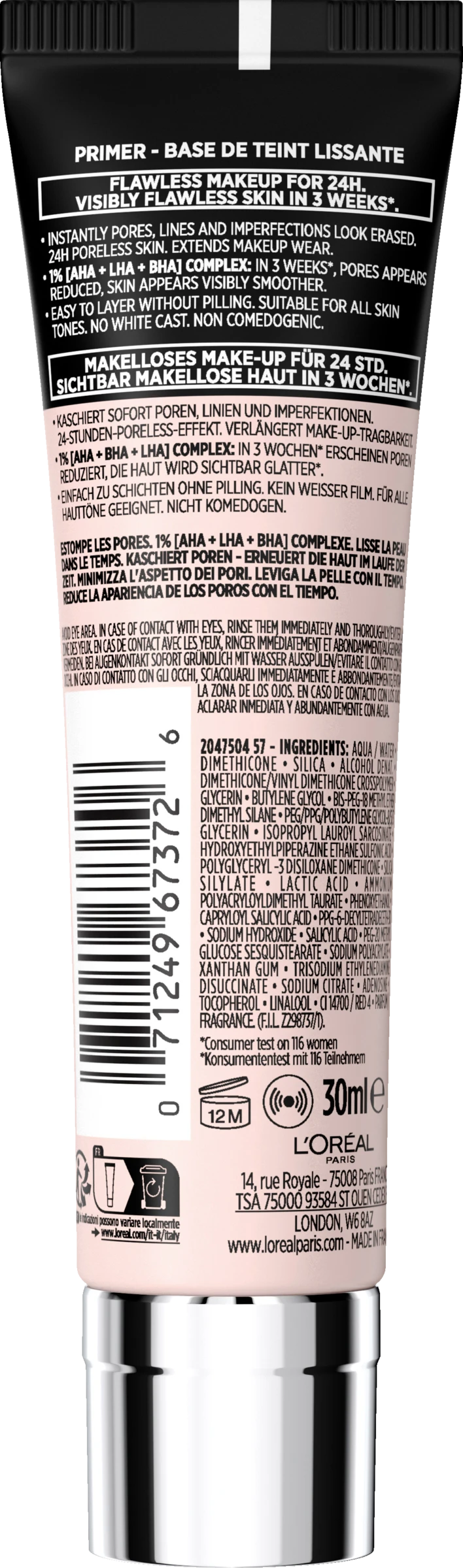 L’Oréal Paris Prime Lab 24h Pore Minimizer Primer 2 L’Oréal Paris Prime Lab 24h Pore Minimizer Primer – Bild 2